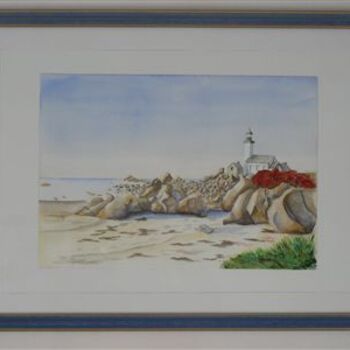 Painting titled "les roches de Brign…" by David Marchal, Original Artwork, Other