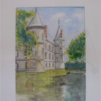 Painting titled "Chateaux d'Haroué" by David Marchal, Original Artwork