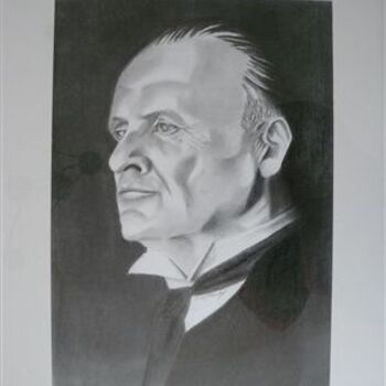 Schilderij getiteld "Sir Anthony" door David Marchal, Origineel Kunstwerk, Olie