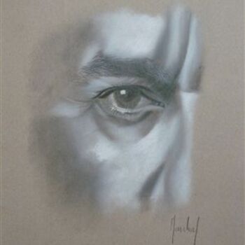 Painting titled "Eye of Dave Gahan" by David Marchal, Original Artwork