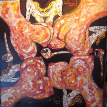 Картина под названием "l 'impasse" - David Mazza, Подлинное произведение искусства, Масло