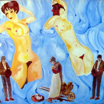 Картина под названием "La voie lactée" - David Mazza, Подлинное произведение искусства, Масло