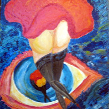 Painting titled "Une matinée pas com…" by David Mazza, Original Artwork, Oil