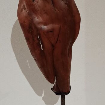 Sculptuur getiteld "Apparition" door David Nativel, Origineel Kunstwerk, Hout