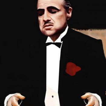 "The Godfather" başlıklı Tablo David Nornberg tarafından, Orijinal sanat, Petrol