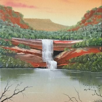 Painting titled "Weeping Red Stones" by David O'Halloran, Original Artwork, Oil