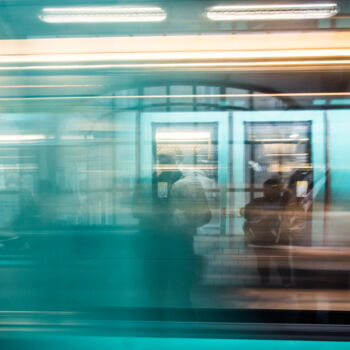 Photographie intitulée "metro" par David Penez, Œuvre d'art originale, Photographie numérique