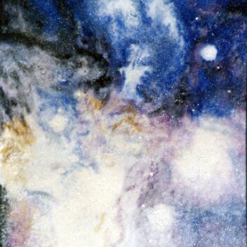 Schilderij getiteld "STAR FIELD" door David Sankey, Origineel Kunstwerk, Olie