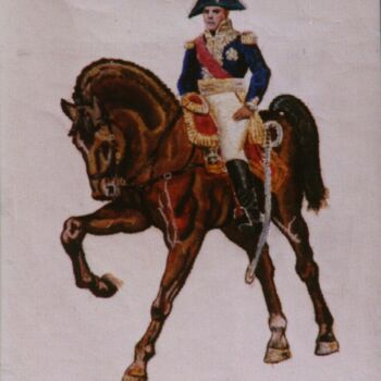 Painting titled "MARSHAL NEY FROM 18…" by David Sankey, Original Artwork, Oil