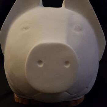 Sculpture intitulée "Mr cochon" par David Senez, Œuvre d'art originale, Pierre