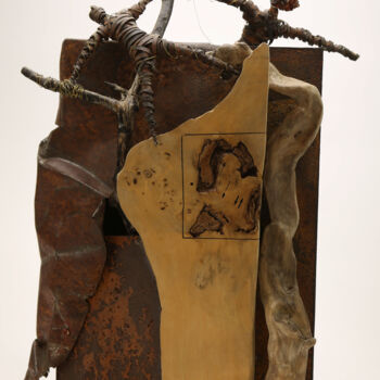Sculptuur getiteld "les amants" door David Siboni, Origineel Kunstwerk, Metalen