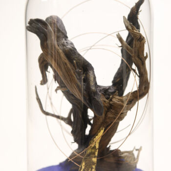 Scultura intitolato "arbres" da David Siboni, Opera d'arte originale, Legno