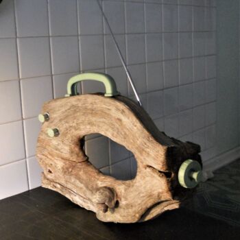 Design intitulée "Wooden sensor" par David Spanu, Œuvre d'art originale, Bois