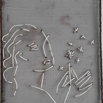 Arte textil titulada "Je sème à tout vent." por David Spanu, Obra de arte original, Tapiz