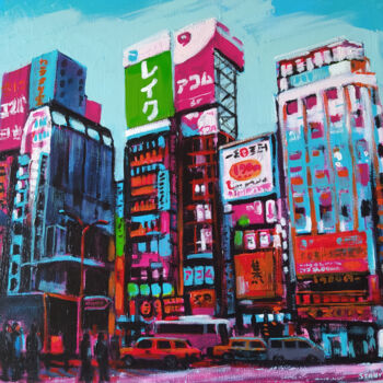 제목이 "Tokyo Shinjuku Kabu…"인 미술작품 David Stany Garnier로, 원작, 아크릴 나무 들것 프레임에 장착됨