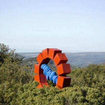 Скульптура под названием "La Crise, Monumenta…" - David Vanorbeek, Подлинное произведение искусства, Металлы