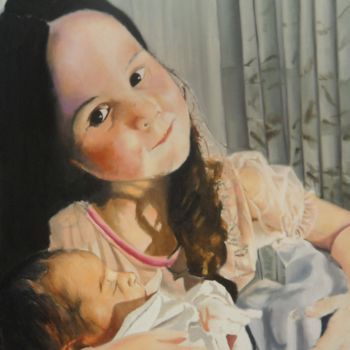 Pintura titulada "a-netinha-de-meu-am…" por David Villalobos, Obra de arte original