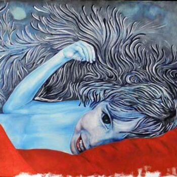 Painting titled "Nikki 3" by David Teszler, Original Artwork, Oil