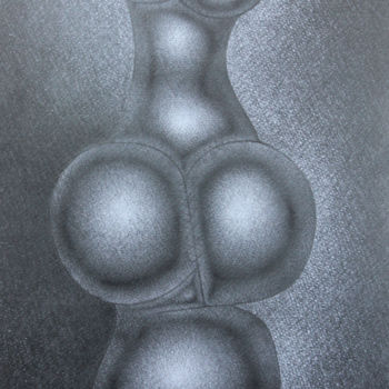 Dessin intitulée "Bionica" par Leri Tchanturia, Œuvre d'art originale, Crayon