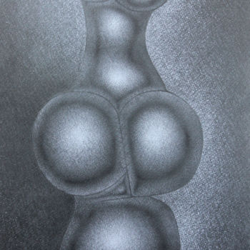 Tekening getiteld "Bionica" door Leri Tchanturia, Origineel Kunstwerk, Potlood