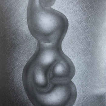 Drawing titled "Bionica 2" by Leri Tchanturia, Original Artwork, Pencil