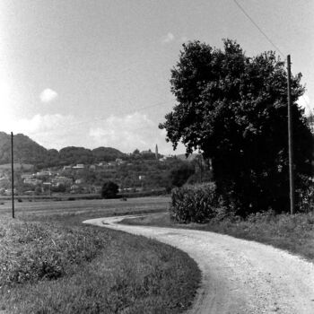 Fotografia intitolato "Road to nowhere" da Davide Novello, Opera d'arte originale, fotografia a pellicola