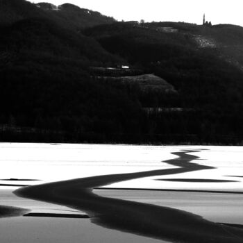 Fotografia intitulada "Road on ice" por Davide Novello, Obras de arte originais, Fotografia digital