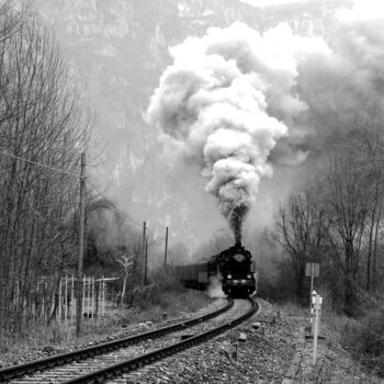 Fotografia intitolato "The power of steam" da Davide Novello, Opera d'arte originale, Fotografia digitale