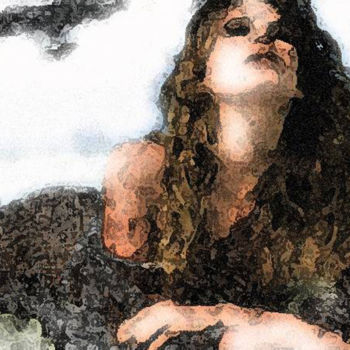 Dessin intitulée "Donna sdraiata" par Davide Pacini, Œuvre d'art originale, Aquarelle