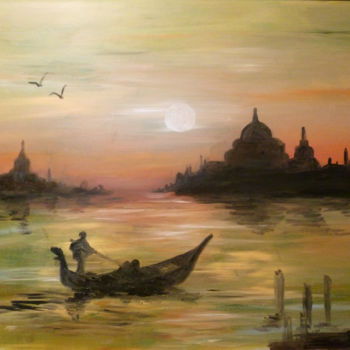 Malerei mit dem Titel "Venezia" von Davide Pacini, Original-Kunstwerk