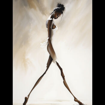 Arts numériques intitulée "Woman marching" par Davide Poggio, Œuvre d'art originale, Image générée par l'IA Monté sur Autre…