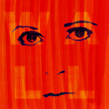 Digitale Kunst mit dem Titel "Leia Over Red" von Davide Schinaia, Original-Kunstwerk, Digitale Malerei