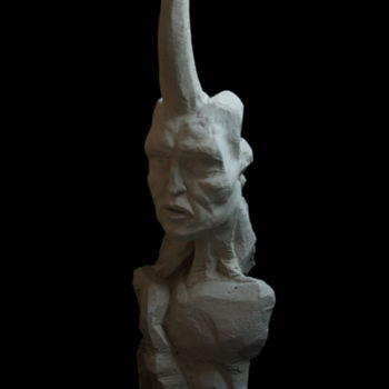 Sculpture titled "Unicorno" by Davide Locatelli, Original Artwork