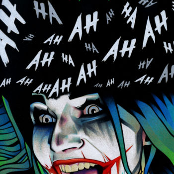 Disegno intitolato "Harley Quinn" da David Herbouiller, Opera d'arte originale, Matita Montato su Cartone