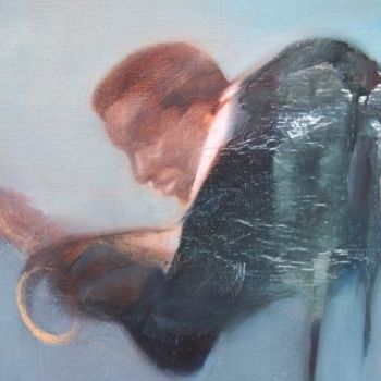 Pintura titulada "a break" por David Huet, Obra de arte original, Oleo