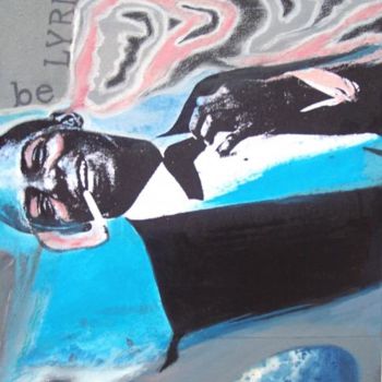 Peinture intitulée "Jimmy Garrison" par David Huet, Œuvre d'art originale, Huile