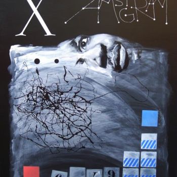 Painting titled "Am stram gram" by David Huet, Original Artwork