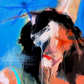Pintura titulada "le souffle de la li…" por David Huet, Obra de arte original, Oleo