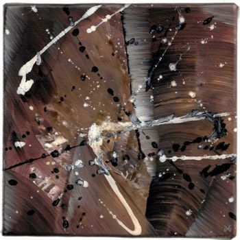 Картина под названием "Cappuccino - Abstra…" - Davidian Gotis Abstraction Abstraite, Подлинное произведение искусства, Акрил