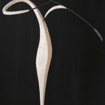 Sculpture titled "" The violonist "" by David Jacques Royer, Original Artwork, Metals