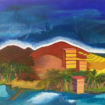 Peinture intitulée "Tropiques" par David Joly, Œuvre d'art originale, Huile