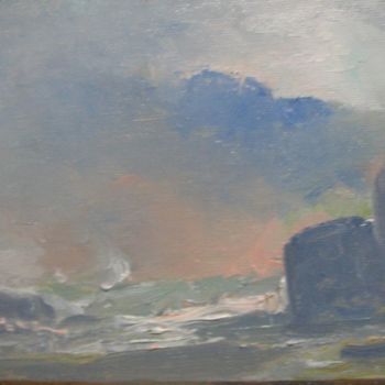 Painting titled "Seascape" by David Moreschi, Original Artwork