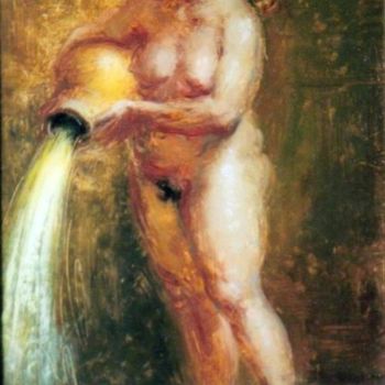 "Girl Pouring Water…" başlıklı Tablo David Moreschi tarafından, Orijinal sanat
