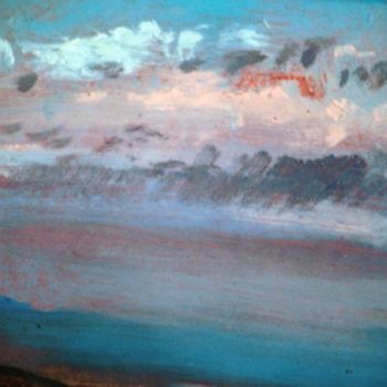 Pittura intitolato "Sky Study" da David Moreschi, Opera d'arte originale, Olio