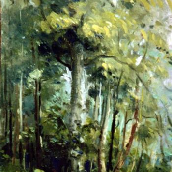 Painting titled "Tree Group" by David Moreschi, Original Artwork