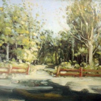 Painting titled "Simple Scene" by David Moreschi, Original Artwork