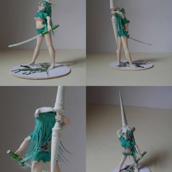 Sculpture titled "papercraft Neliel t…" by David Peyrou, Original Artwork