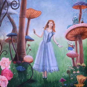 Painting titled "alice-sj.jpg" by David Peyrou, Original Artwork