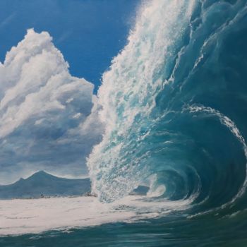 Malerei mit dem Titel "Peinture marine: va…" von David Quant, Original-Kunstwerk, Acryl
