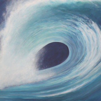 Peinture intitulée "Tableau mer  "Défer…" par David Quant, Œuvre d'art originale, Acrylique